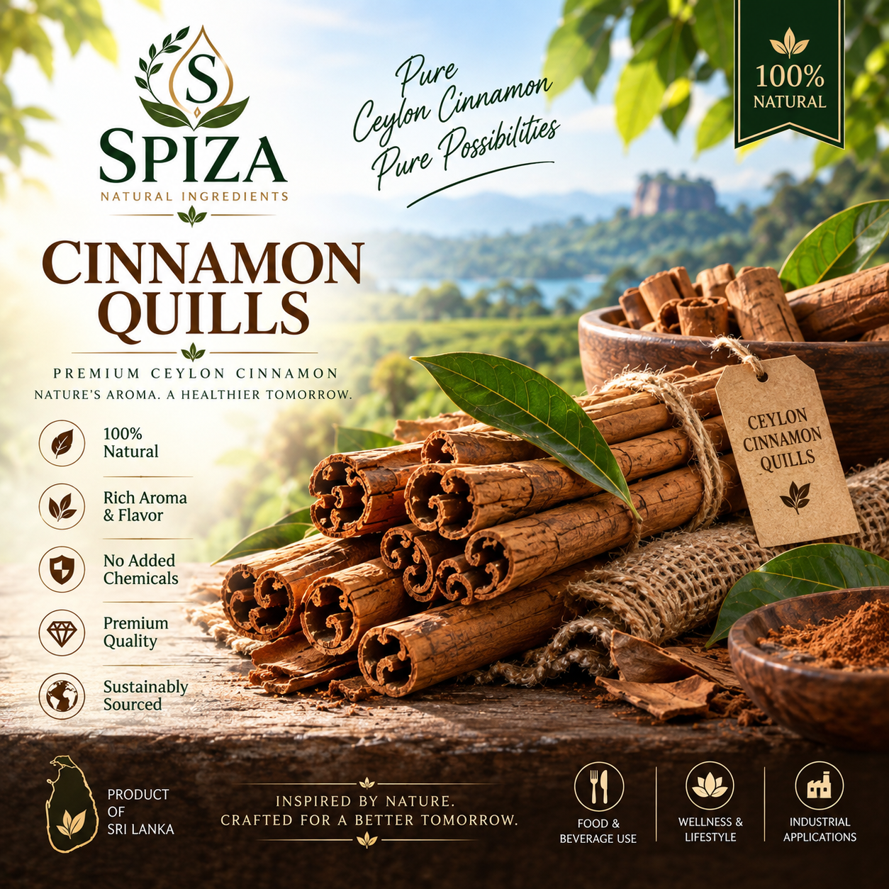 SPIZA Ceylon cinnamon products