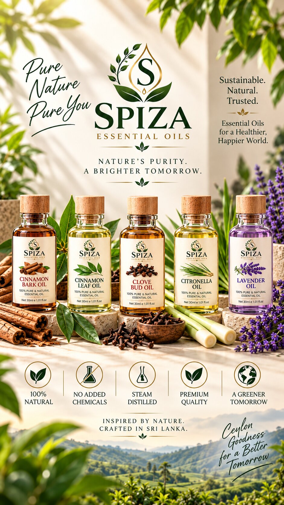 Natural ingredients from Sri Lanka