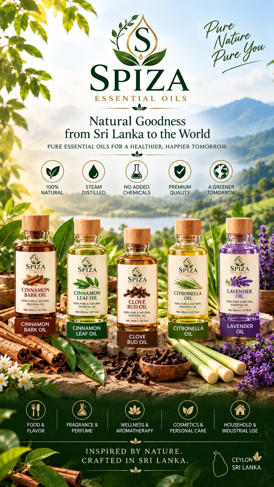 Natural essential oils